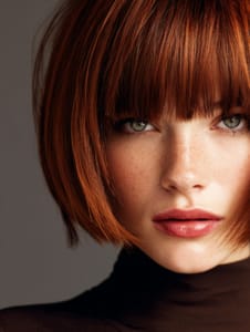 Coiffure carre femme rousse